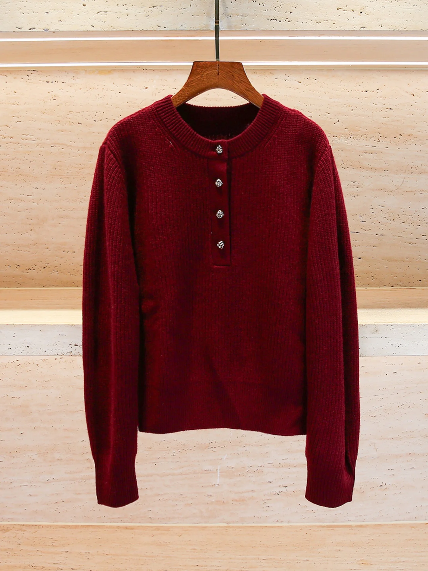 

Универсальный повседневный женский вязаный свитер, осень 2022, Новое поступление, удобный свитер для поездок на работу, длинный свек, круглый цвет Ne