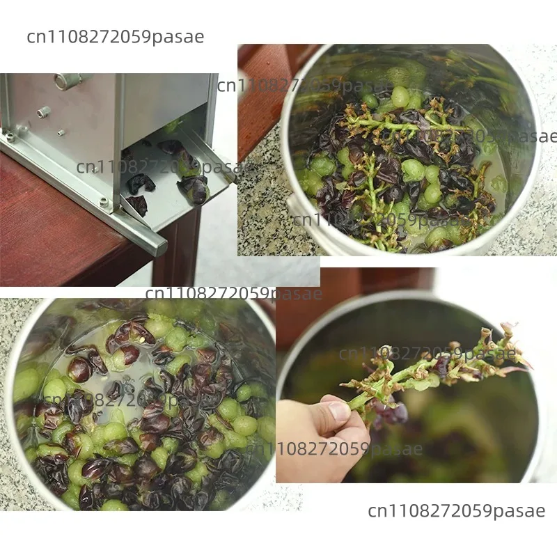 Stainless Steel Electric Grape Crusher Blueberry Mulberry Fruits Juice Press Crusher Red Wine Brewing Grape Crushing Machine