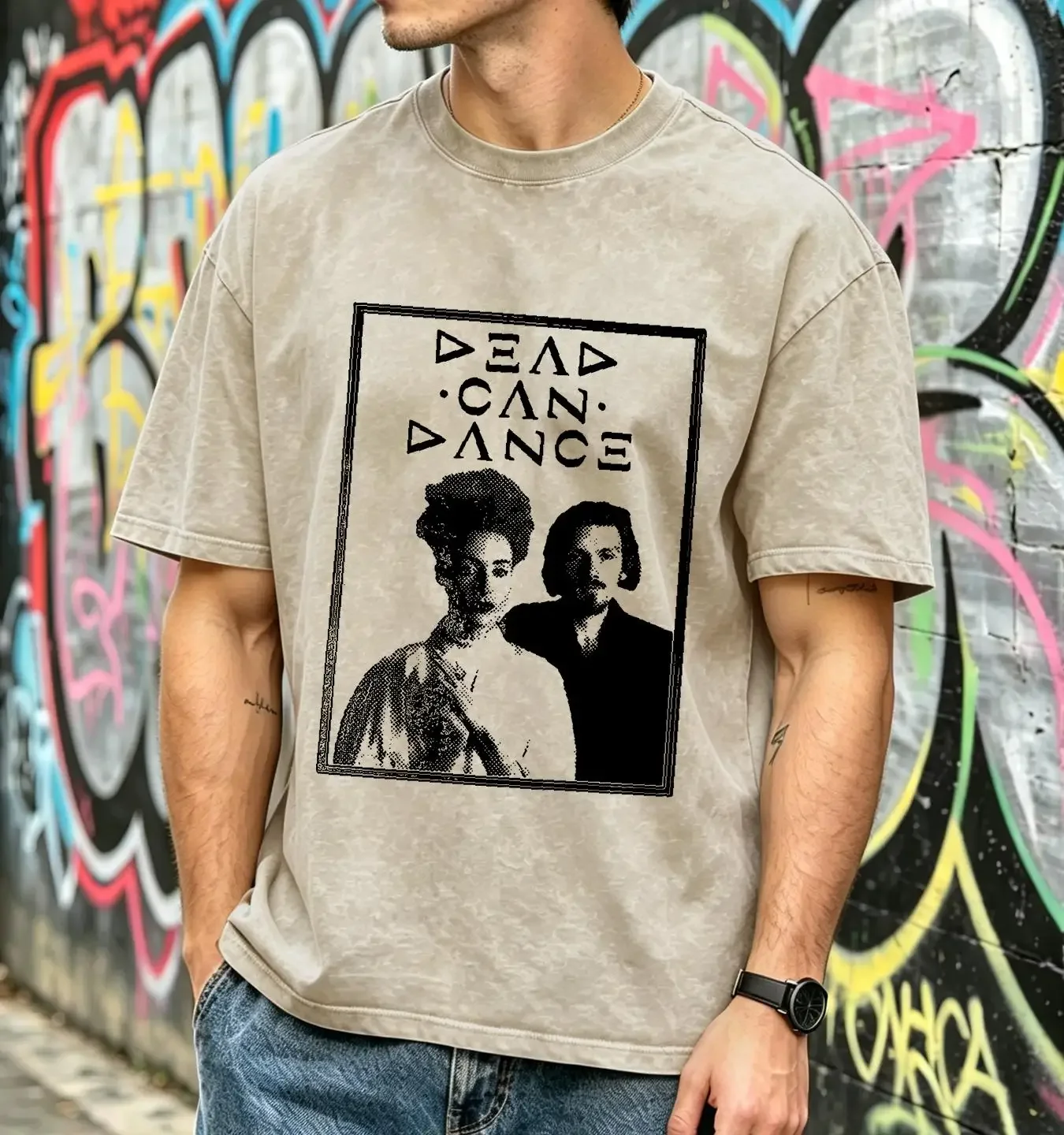 washed T Shirt Dead Can Dance Goth Merch Clothing Fields of the Nephilim Xmal Deutchland Bauhaus Siouxsie and Banshees vintage