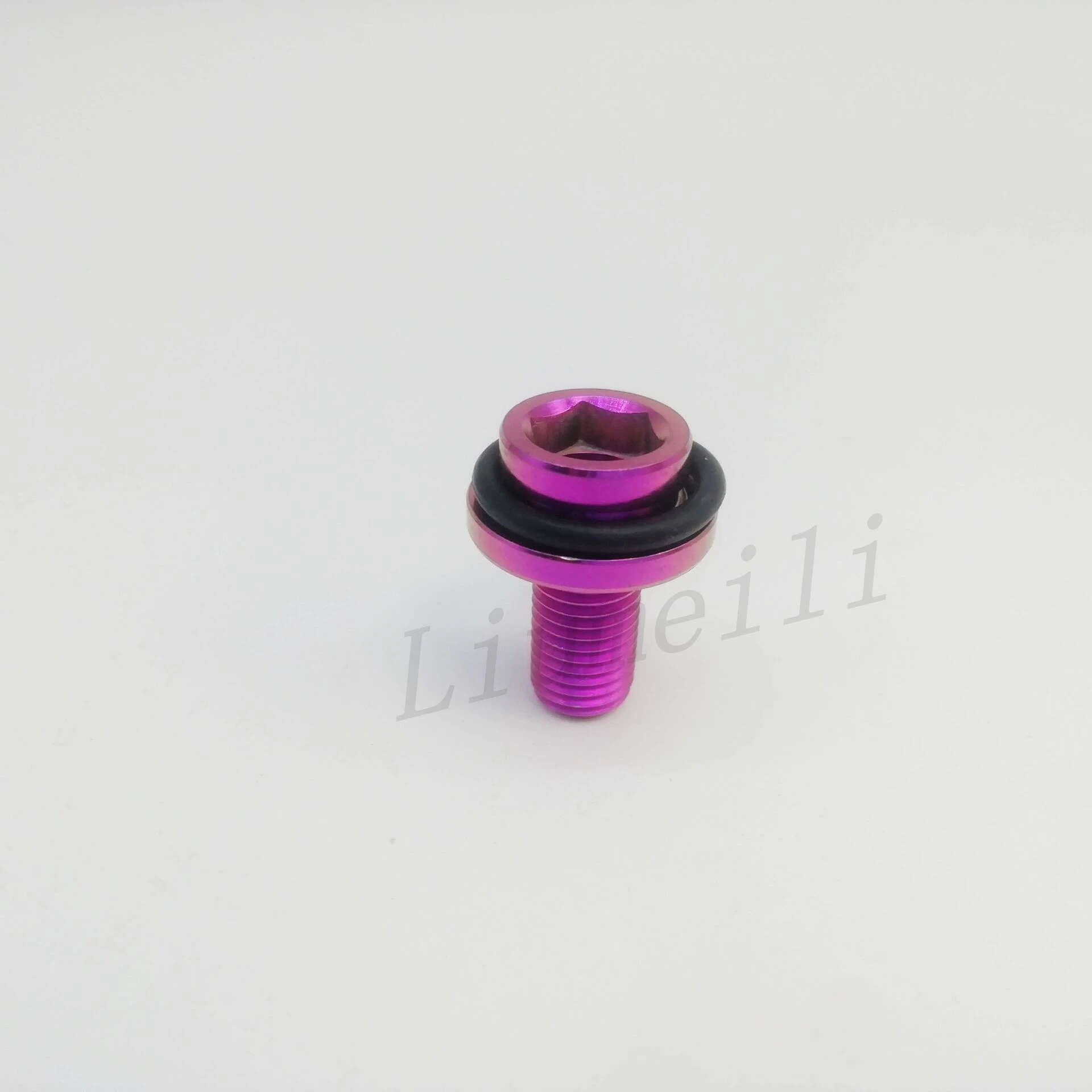 Liumeili Titan-Kurbelbolzen, Rennrad, Radfahren, Ti-Schraubenausdreher, M8 x 15 mm, Rastermaß 1,0 mm – Detail 3