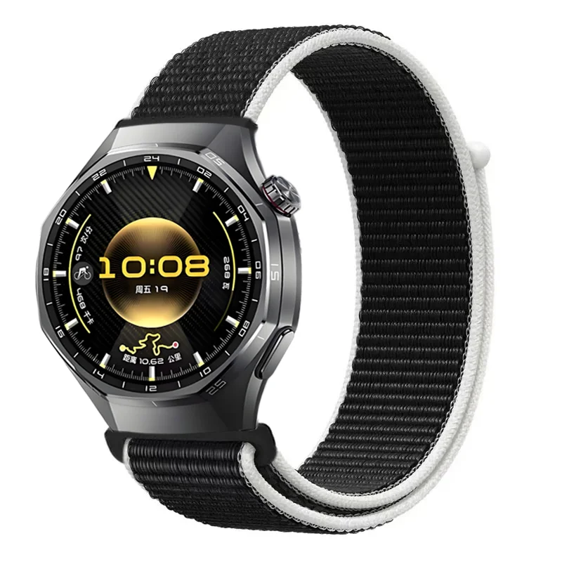 22mm 20mm フラッグスタイルナイロンストラップ Huawei Watch 5 4 GT6 GT6 Pro GT5-4-3 46mm ブレスレット Amazfit Bip 6 Active 2 Balance 2 Correa用