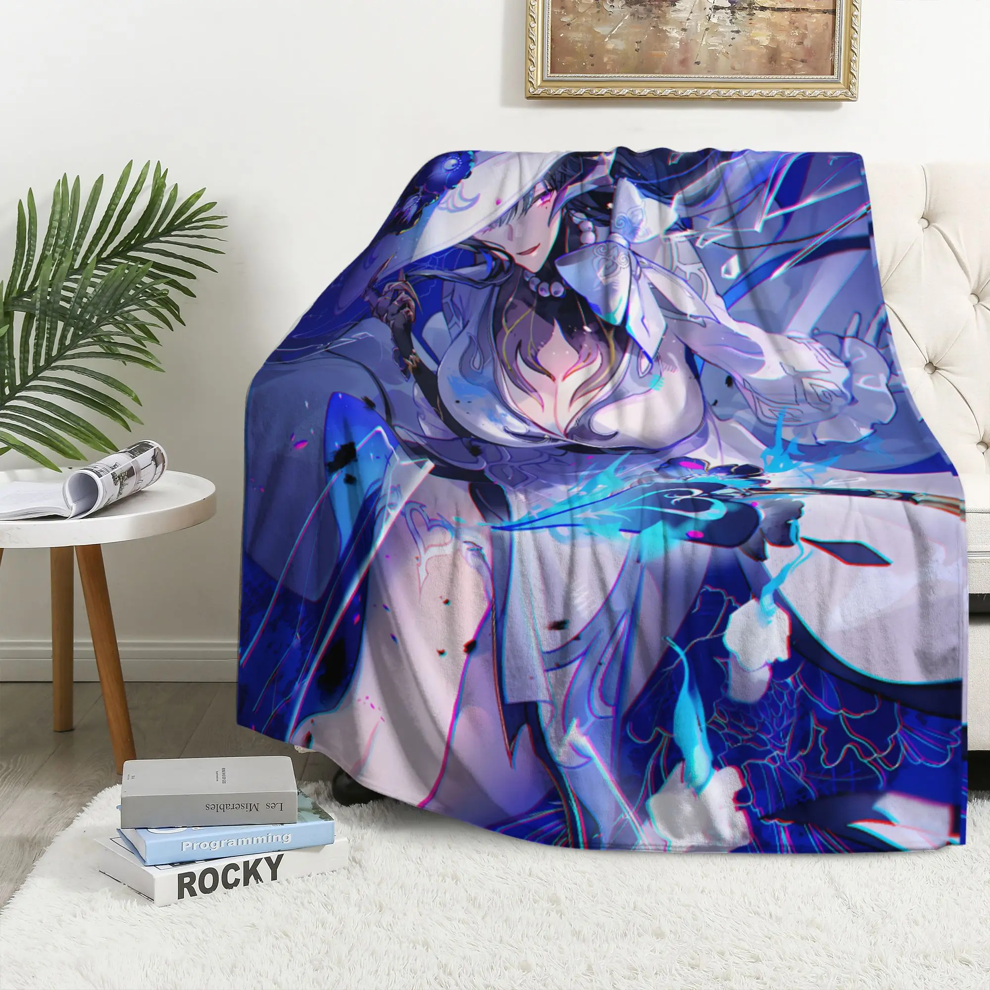 

Honkai Star Rail The Dahlia Blanket Anime Flannel Fleece Throw Soft Plush Sofa Couch Bed Cover Gamer Gift Room Decor
