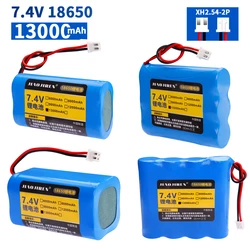 7.4V 13000mAh 18650 lithium battery Rechargeable battery pack for megaphone speaker accessories with XH-2P Plug