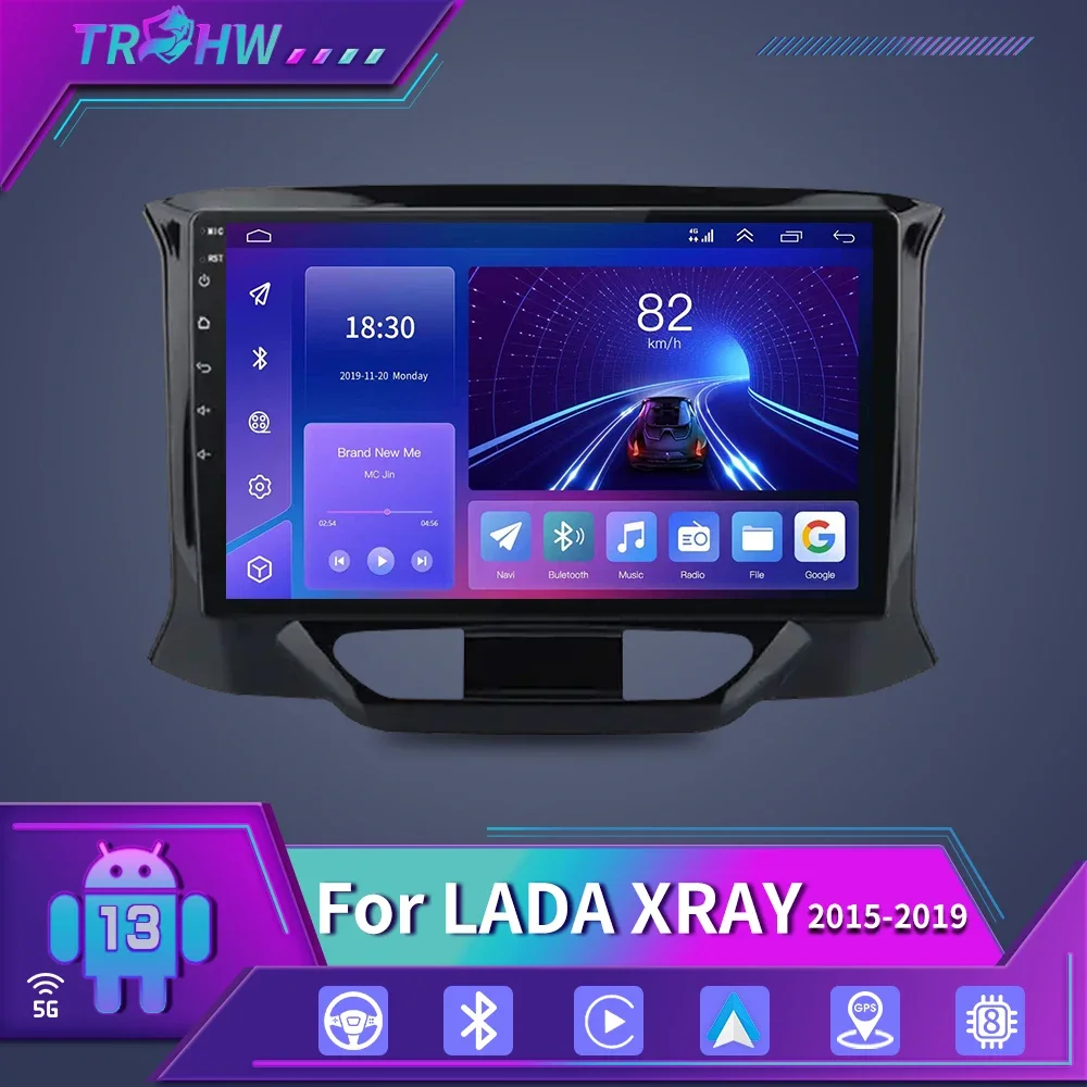 

Carplay Car Radio for LADA X Ray Xray 2015 - 2019 Multimedia Player 2 Din Navigation GPS Autoradio Stereo DVD