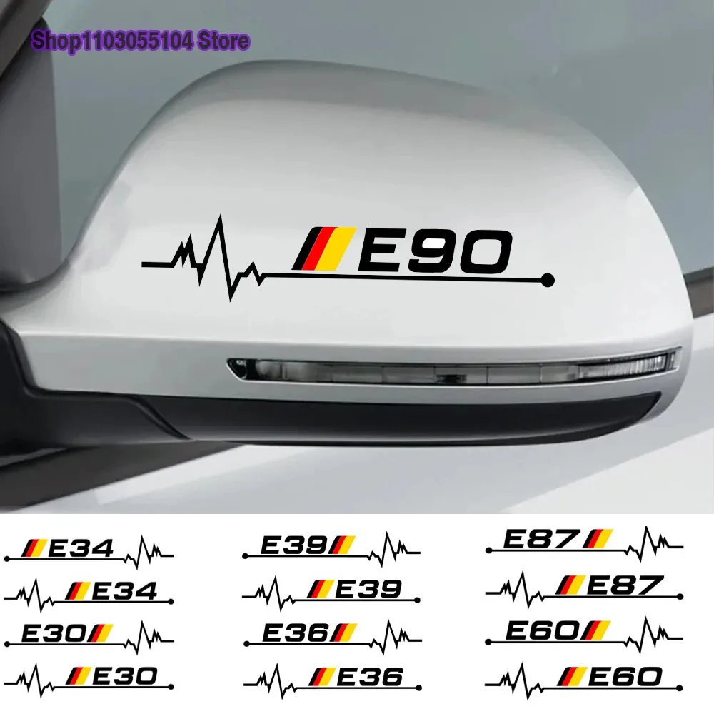 ملصق مرآة الرؤية الخلفية للسيارة ، ملحقات السيارات ، بي دبليو E30 ، E34 ، E36 ، E39 ، E46 ، E60 ، E87 ، E90 ، 2x #1