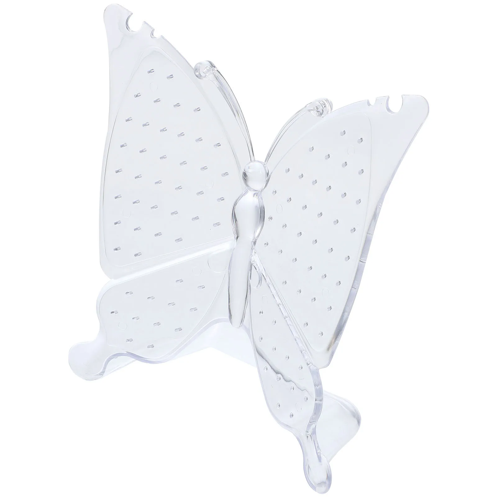 

Stable Earrings Stand Butterfly Display Organizer Jewelry Storage Rack for Women Girls Multi Holes Smooth Edges