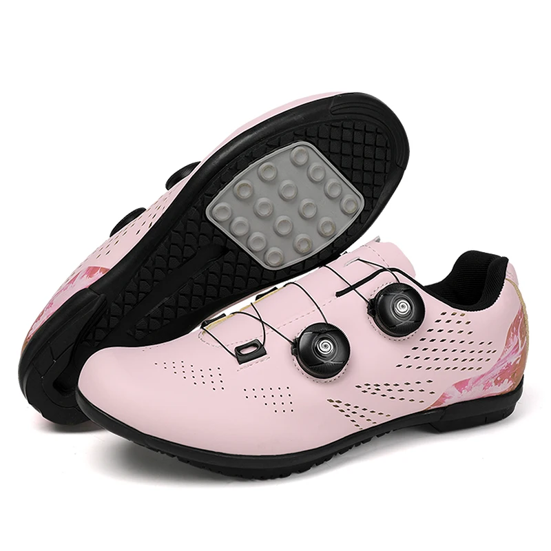

Professioanal Road Cycling Sneaker Bike Shoes SPD MTB Sole Flat Racing Speed Rubber Trail Mountain Bicycle Footwear Pedal Sport