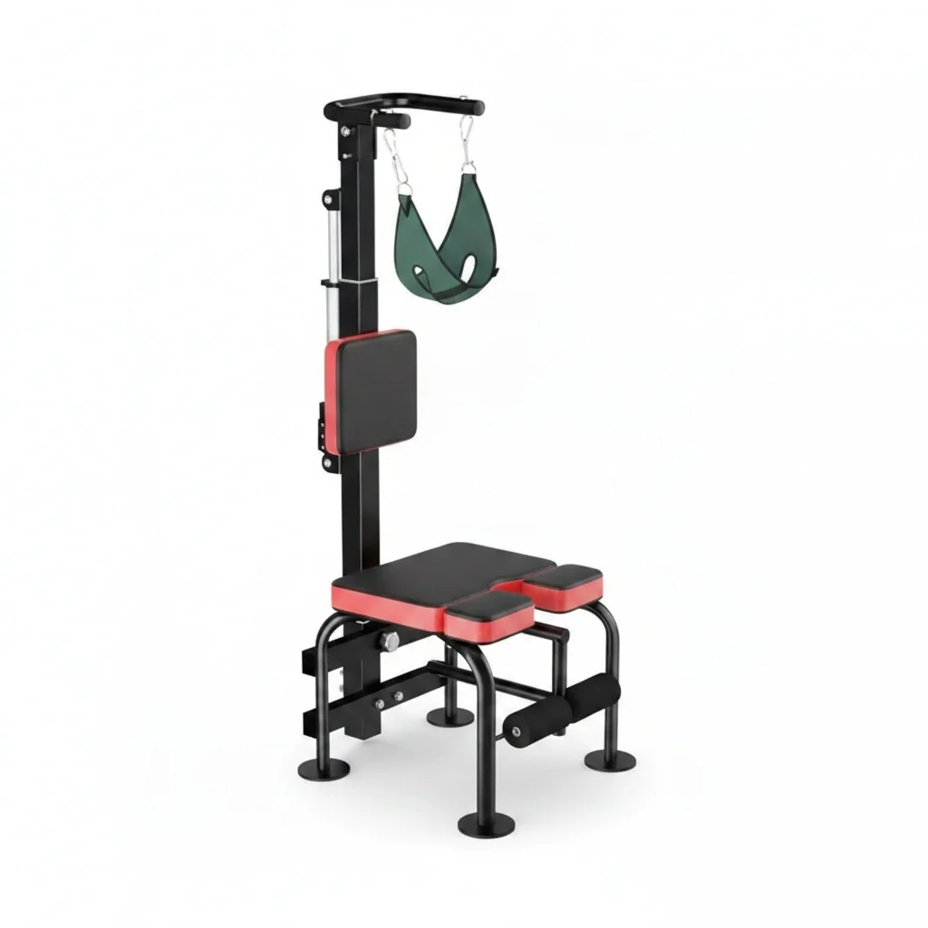Neck Traction Device, Steel 103x33x21cm Cervical Traction Bench, Neck Pain Relief Yoga Inversion Bench, Physical Therapy