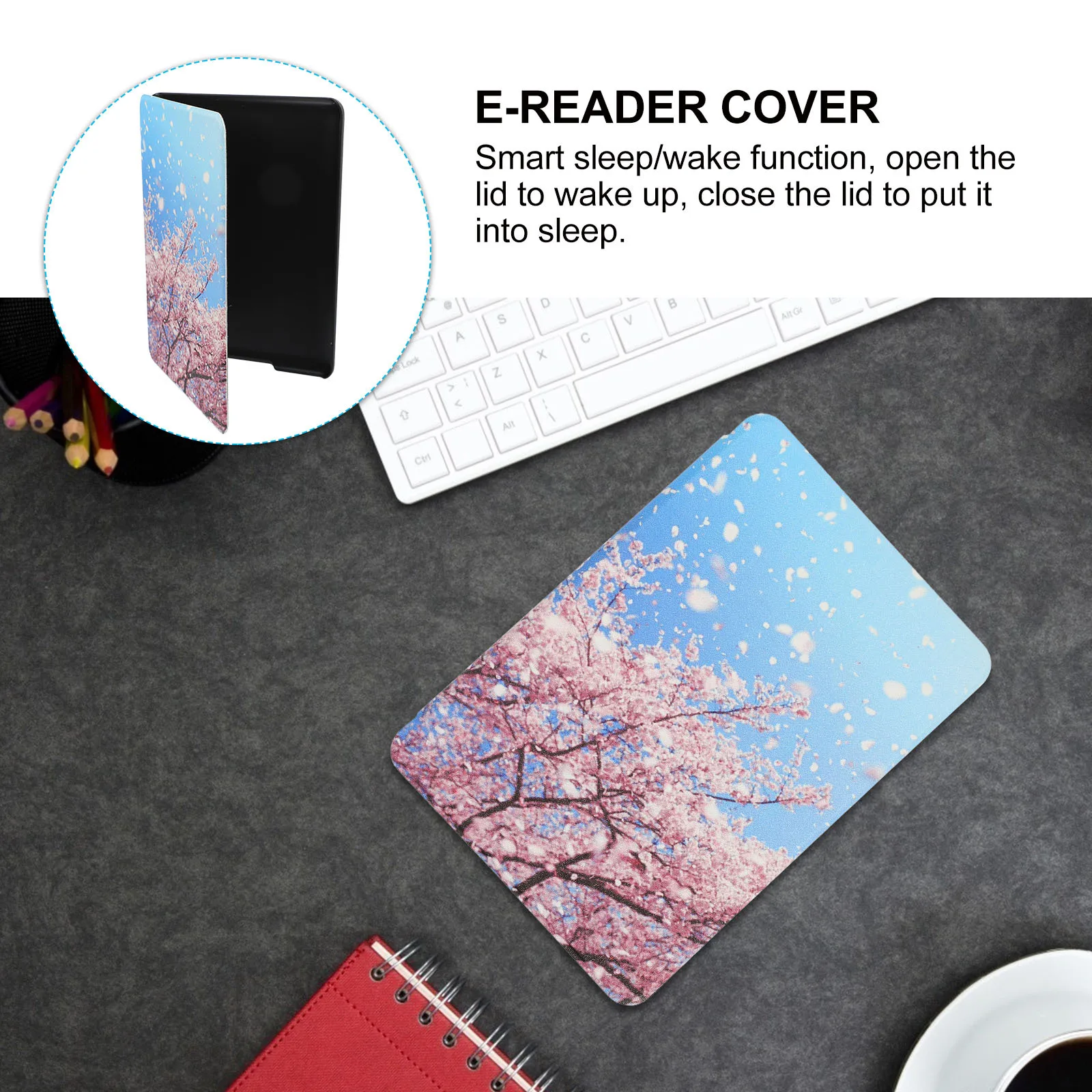 

1Pcs Smart Ebook Reader Protective Cover Pattern Compatible Paperwhite 4 Ultra Thin Anti-Vibration Scratch Proof Protective Case
