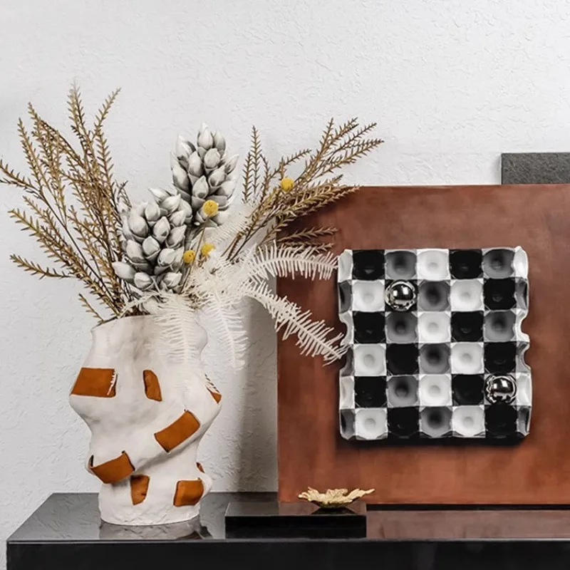 

Modern Creative Simple Vase Ornament Sales Office Home Furnishing B & B Hotel Flower Arrangement Soft Ornament