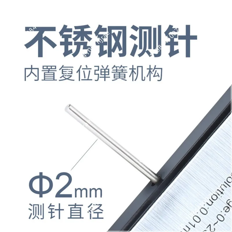 0-25Mm electronic digital depth ruler, tire pattern measuring ruler LED digital display screen, stainless steel