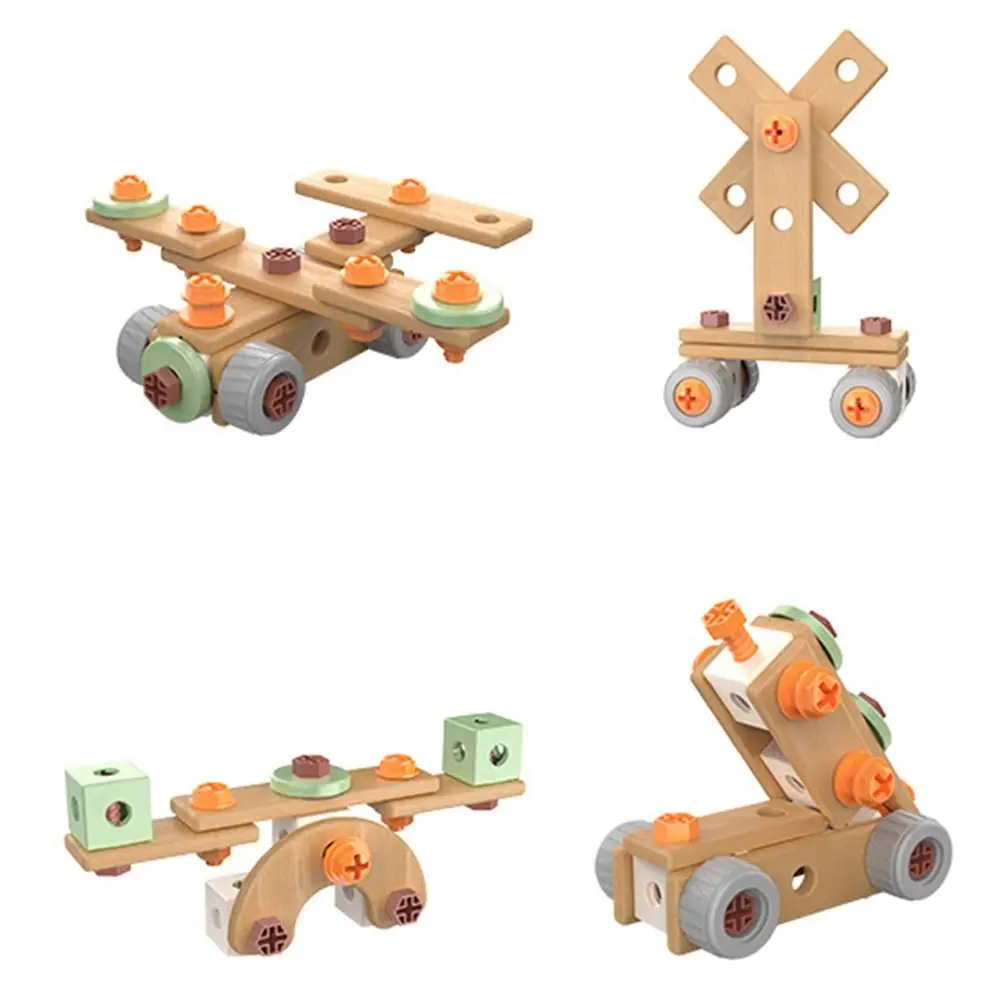 59/100/143 pièces boîte à outils de Simulation éducative pour enfants boîte à outils d'entretien en plastique Montessori apprentissage ensemble d'outils en bois