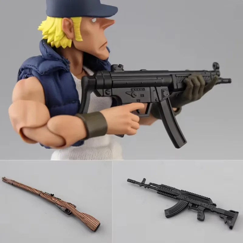 モデルダイキャスト金属製武器,m762,mp5,モセンガナ銃,6インチアクションフィギュア,アクセサリーコレクション,ファン,スケール1:12,8.5cm