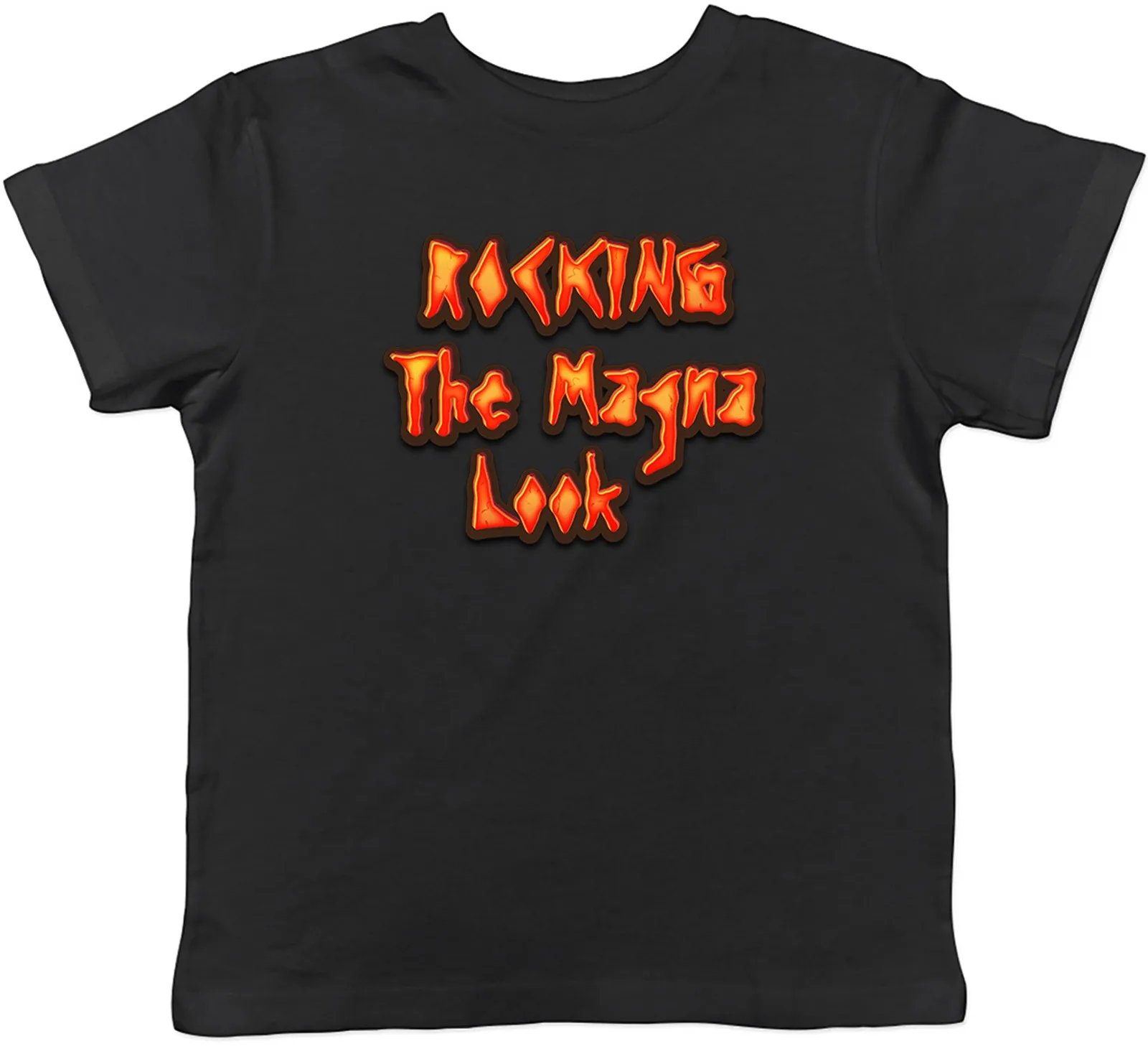 Rocking the Magma Look Funny Lava Volcano Kids T-Shirt Boys Girls Gift