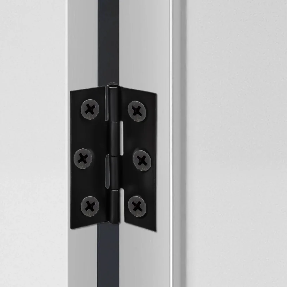 10/1Pc Hardware Stainless Steel Hinges Door Connector Drawer 6 Mounting Holes for Furniture Bookcase Window Cabinet Door Fitting
