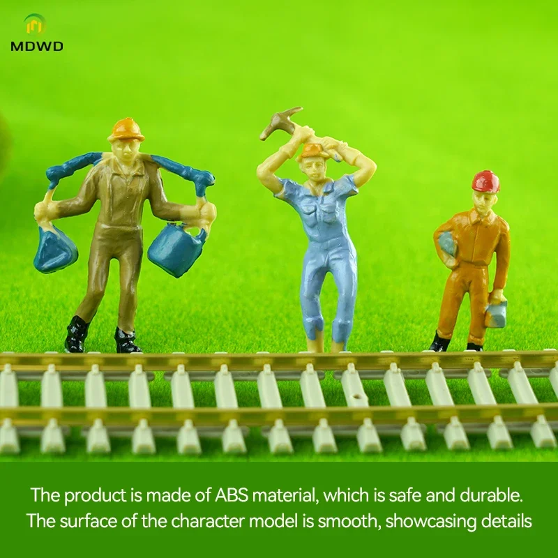 1:48/1:87 O H Schaalmodel Spoorwegwerker Speelgoed Miniatuurfiguren Architectonische Trein Landschap Mensen Layout