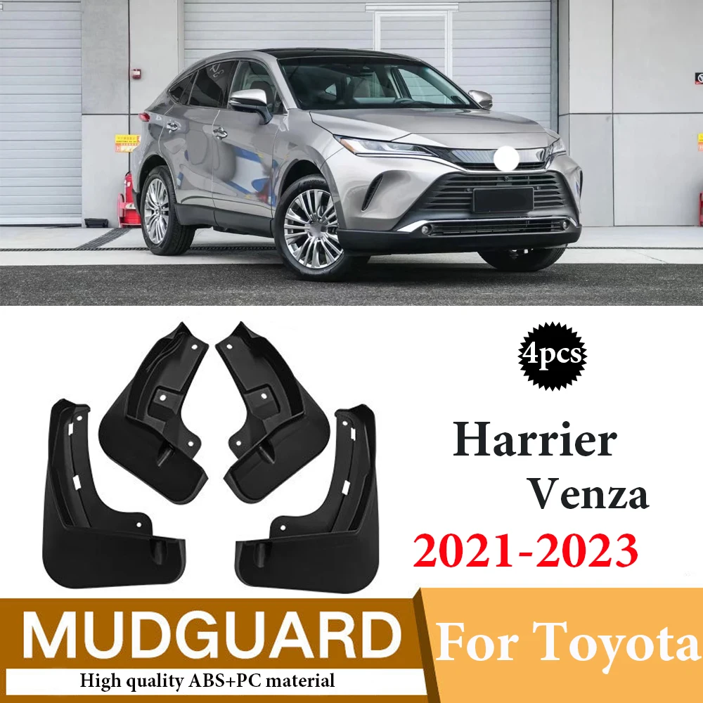 

4X MudFlaps For Toyota Harrier 2021-2023 Venza Mudguards Mud Flaps Splash Guards Front Rear Wheels Fender New upgrade