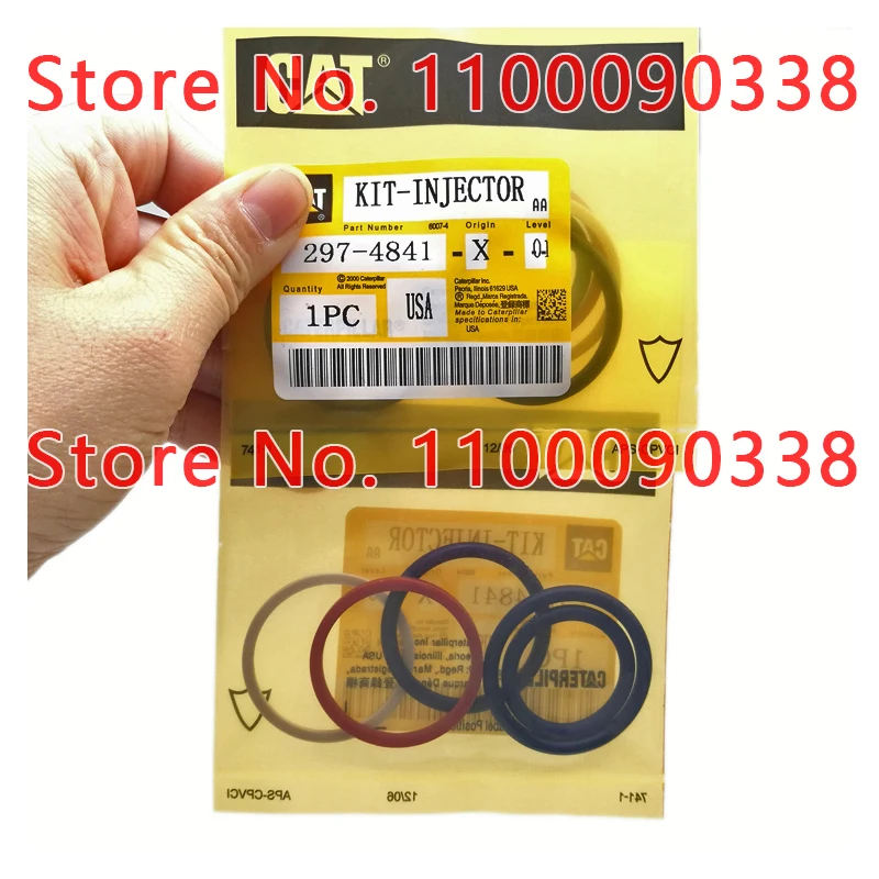 297-4841 High Quaitly C7 C9 Common Rail Diesel Fuel Injector Repair Kit Sealing O-ring  2974841for Caterpillar Genuine Kits