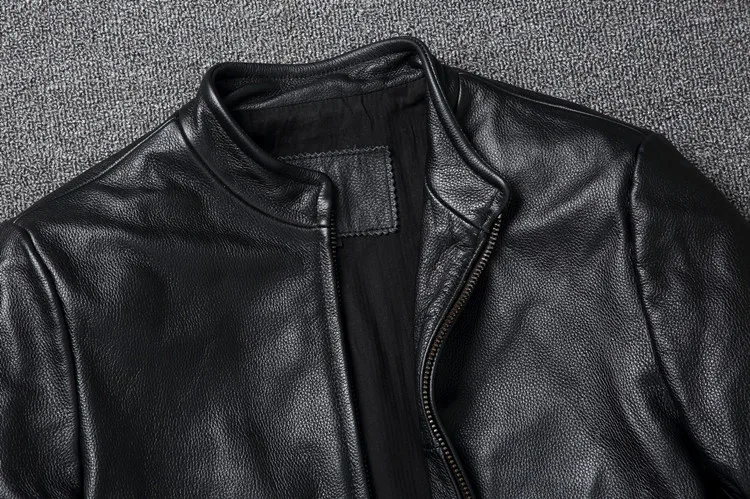 100% Genuine Leather Jacket Men Vintage Natural Cowskin Coat Spring Autumn Mens Leather Jackets 2026 Chaquetas Hombre FC view 4