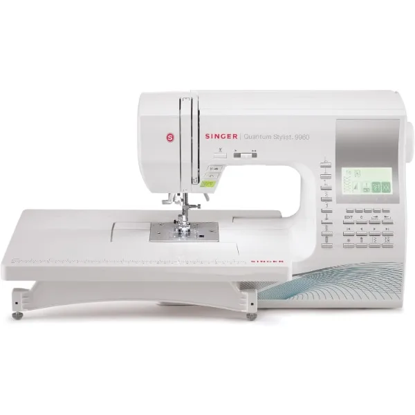 SINGER | 9960 Sewing & Quilting Machine With Accessory Kit, Extension Table - 1,172 Stitch Applications & Electronic