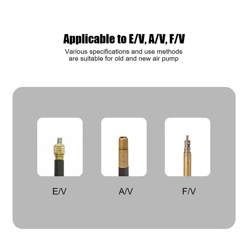 Nozzle Hose Adapter Dual Head Pumping Parts Bicycle Valve Convertor Bicycle Pump Air Nozzle Bike Pump Nozzle Hose Adapter