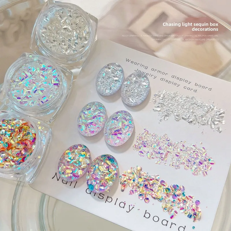 LYLE Holographic Nail Art Glitter Sequins Boxed High Shine Iridescent Flakes DIY Manicure Decoration Wholesale Sparkly Bling Set