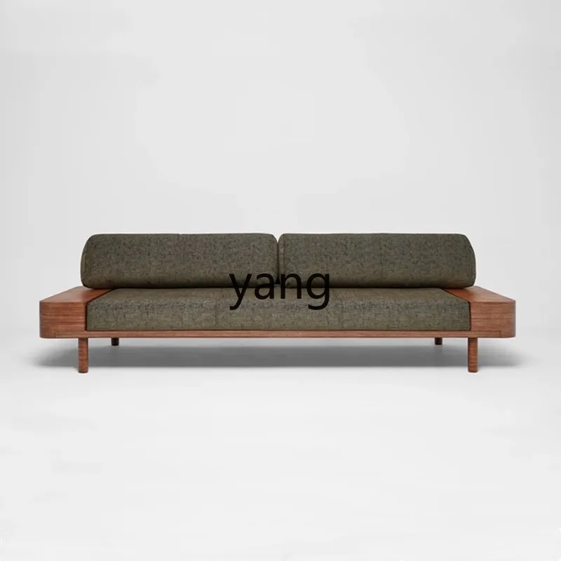 LMM Nordic simple living room granular velvet solid wood double triple sofa B & B card seat reception sofa