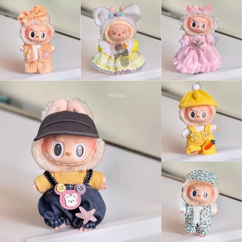 

(Clothes Only) for 17cm Labubu Doll Clothes Accessories for Labubu V1 V2 Clothes Accessories Set