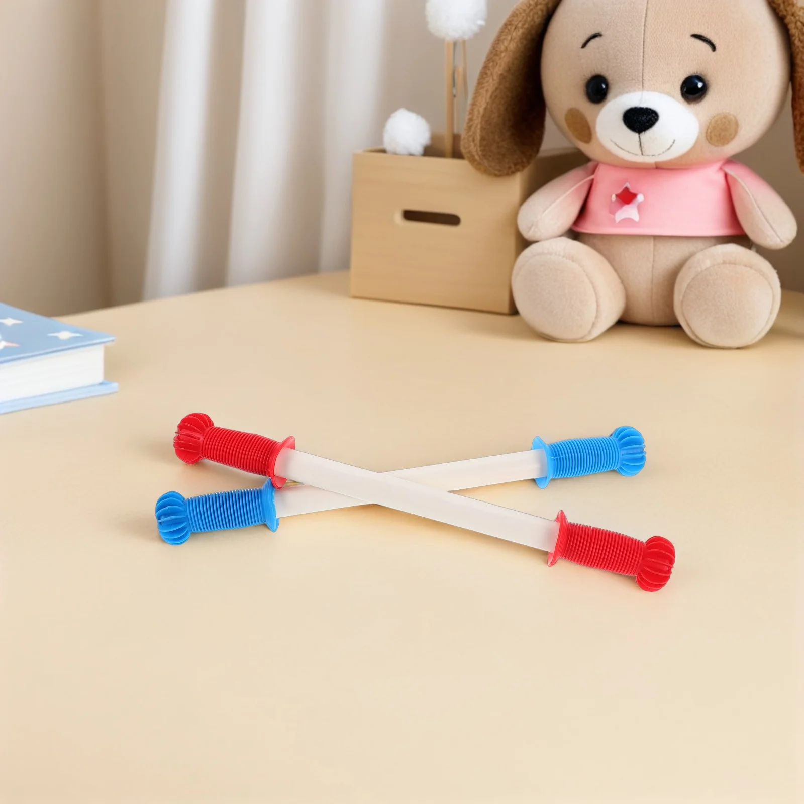 2 قطعة مقبض حصان هزاز قبضة ناعمة من البلاستيك بديل عالمي لملحقات ركوب عصا الخيل للأطفال مقابض خارجية