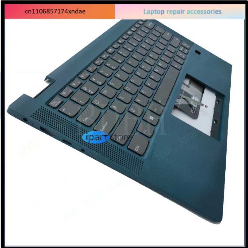 For  Lenovo Flex 5-14ALC05 (For ideapad) Type 82HU Palmrest Backlit Keyboard Blue