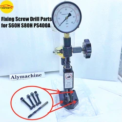 4PCS Fixing Screw 1PCS Drill Rod for S60H S80H PS400A Common Rail Injector Tester Fix on The Workbench Tool