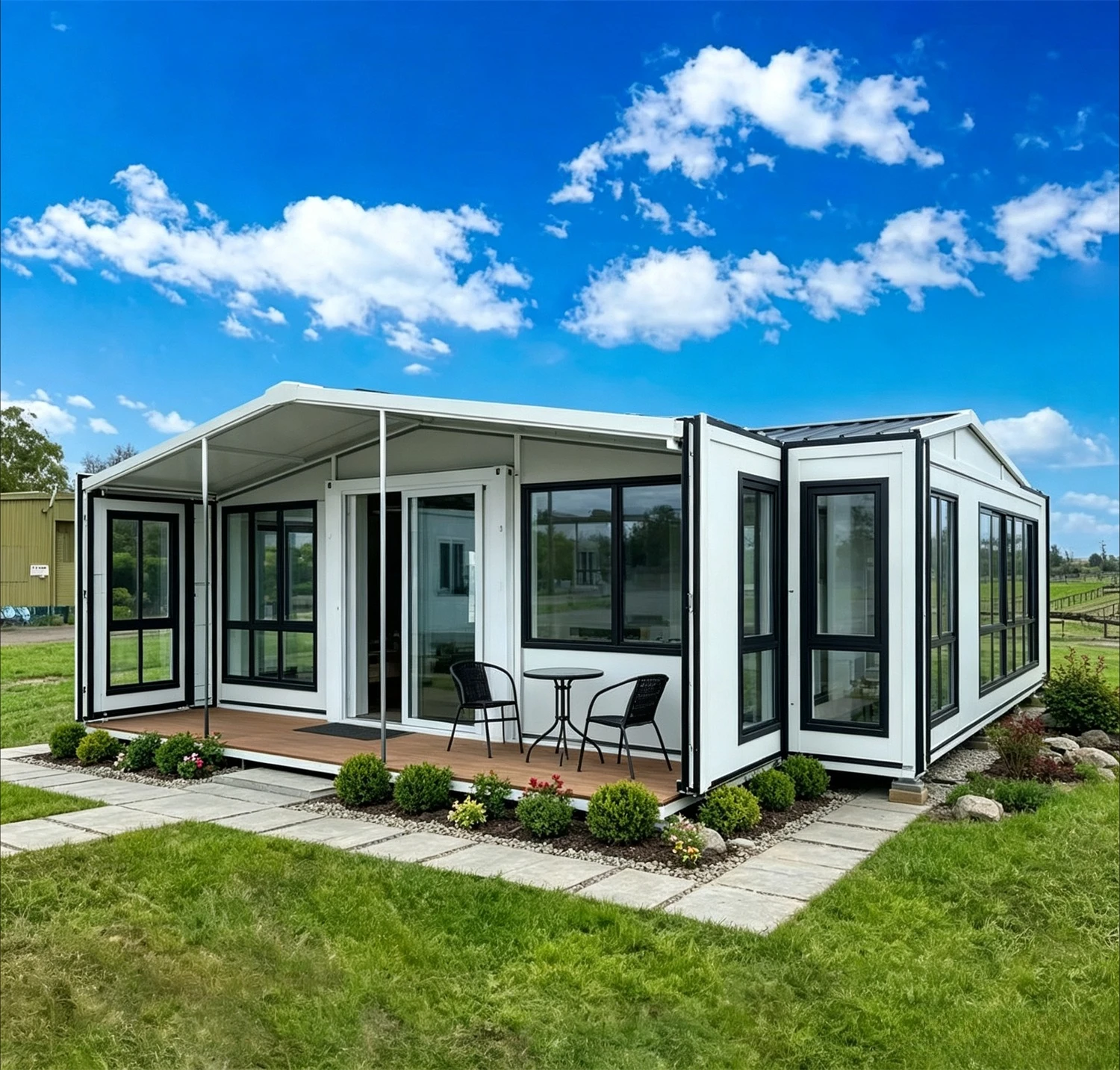 Expandable Container House Prefabricated Tiny House Mobile Trailer Prefab Tiny Home Garden Rooms Luxury Modular Home Cabins