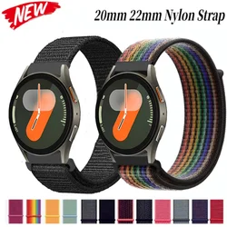 20mm 22mm Nylon Loop Strap For Samsung Galaxy Watch 4/5/6/7 40mm 44mm Wristband Band For Huawei Watch 4 3 GT5-4-3 46mm Bracelet