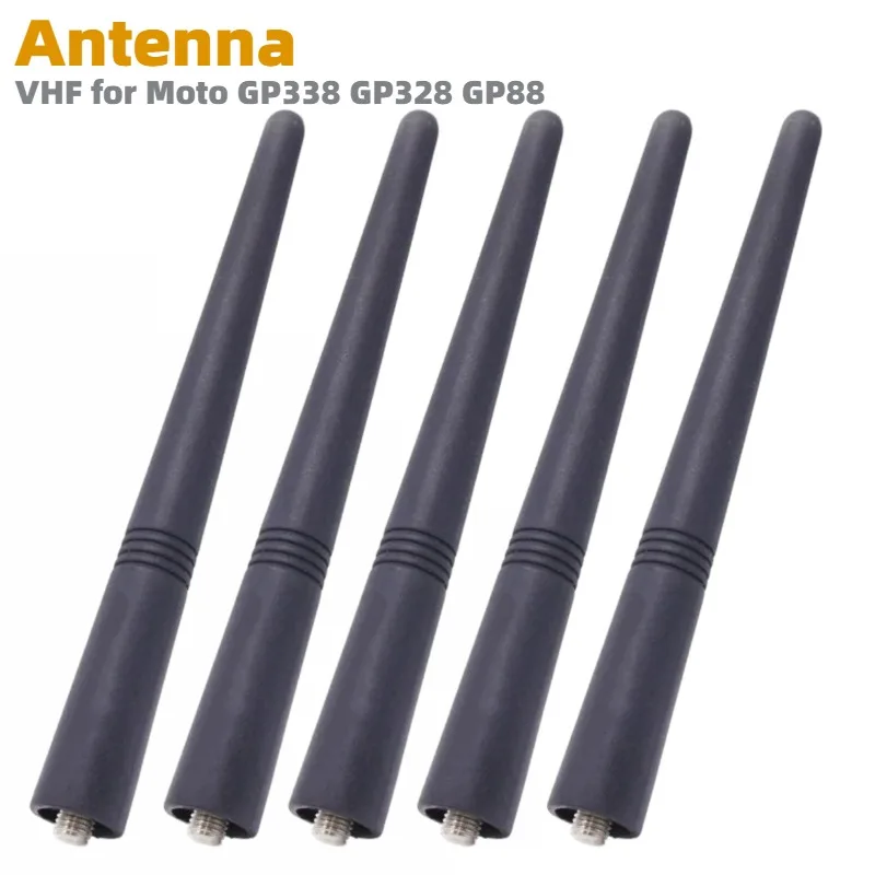 5 antennes GP-68 VHF 136-174MHz 14CM pour talkie-walkie Moto GP68 GP88 GP88S HT1250 HT750 CP040 CP185 CP200 PR400 SP10 SP21 SP50