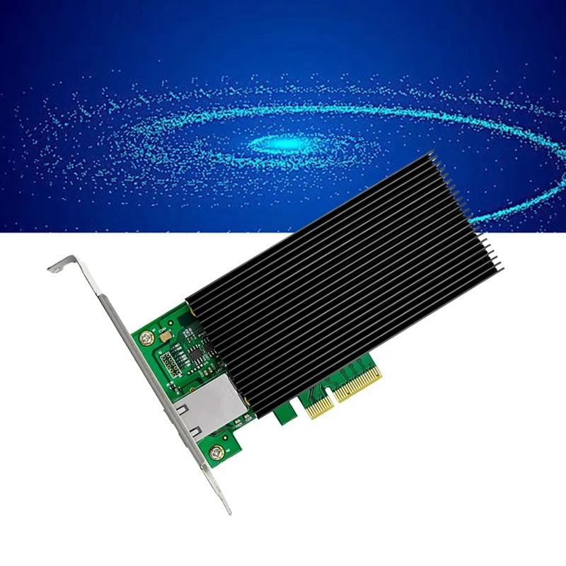 Single Port Network Card ST7450 X520-T1 Pcie X4 Single Port 5 Speed Adaptive Portable 10Gb/S Server NIC-A38R