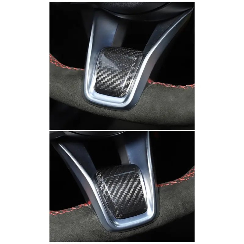 AB61-Real Carbon Fiber Steering Wheel Lower V Trim Cover For Alfa Romeo Giulia Stelvio Tonale 2020-2025