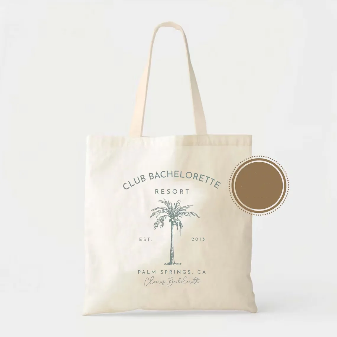 Club Bachelorette Palm Tree Tote - Beach Bachelorette - Hangover Kit Bag - Bachelorette Tote - Destination Wedding Tote - Custom