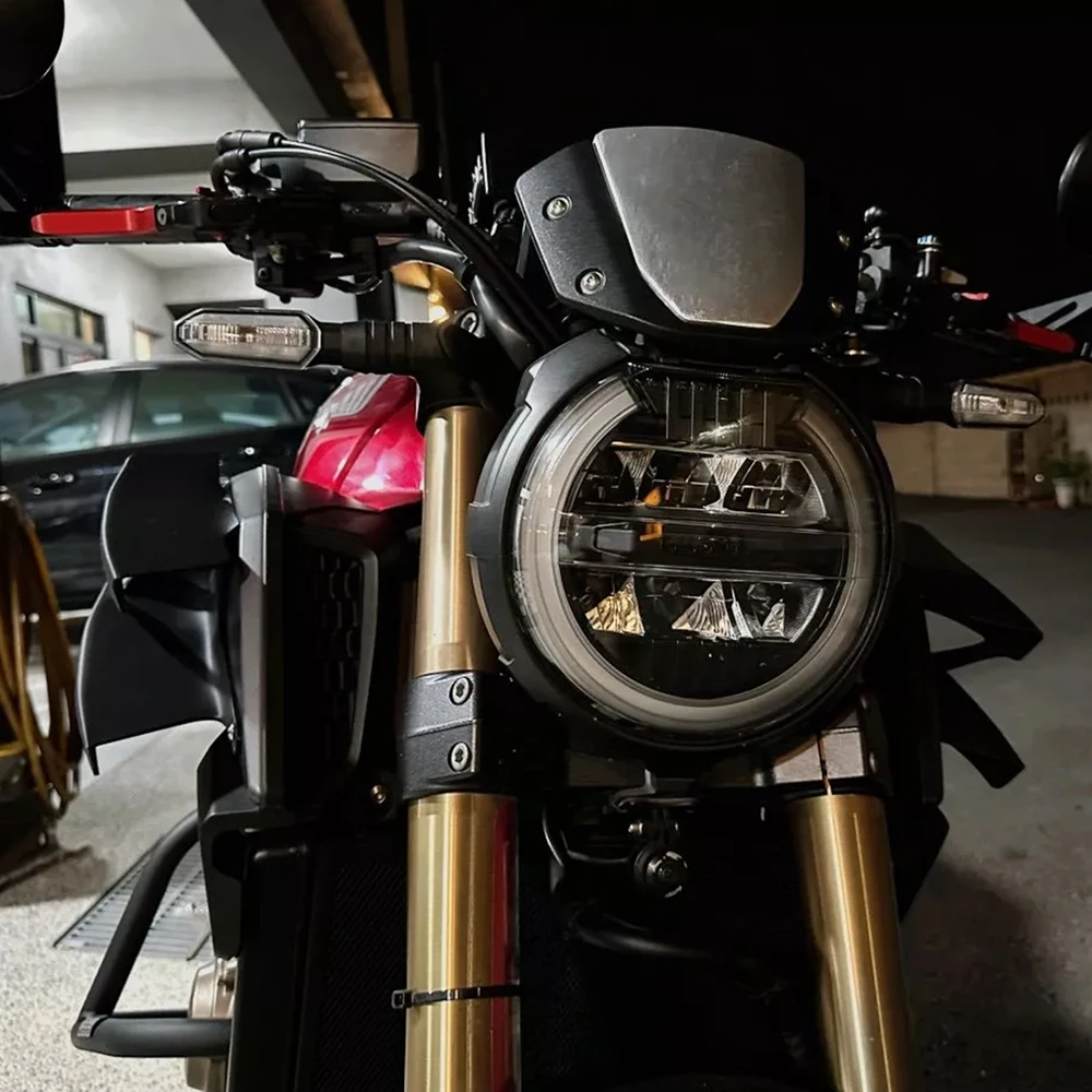 혼다 CB650R 2019 2020 2021 2022 2023 신형 오토바이 액세서리 사이드 윙렛 스포일러 윈드 플로우 픽싱 윙 프론트 페어링