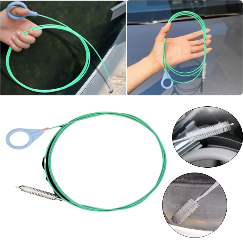 1/2/3PCS 3MPipe Cleaning Brush Refrigerator Unclogger Car Sunroof Drain Hole Unclogger Box Drain Leakage Disposal Auto Parts