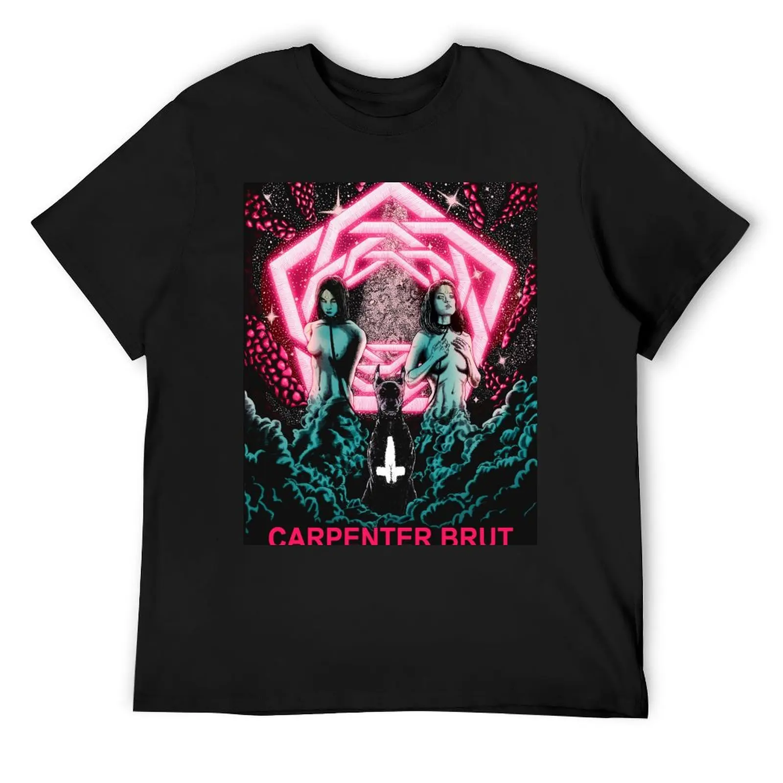 

trending carpenter brut band T-Shirt summer tops oversized graphic tee slim fit t shirts for men