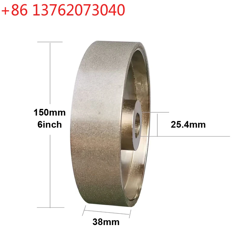 

180/240 Grit Diamond Grinding Wheel 6 inch Inner Hole 25.4mm High Speed Steel For Metal stone Grinding Power Tool