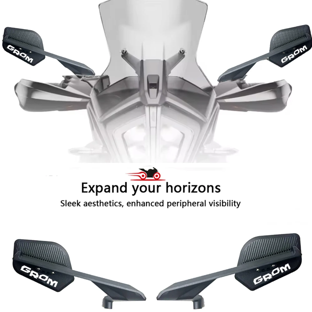 New 2026 Motorcycle Side Mirrors Rearview Mirror For Honda GROM MSX 125 msx125 Grom 125