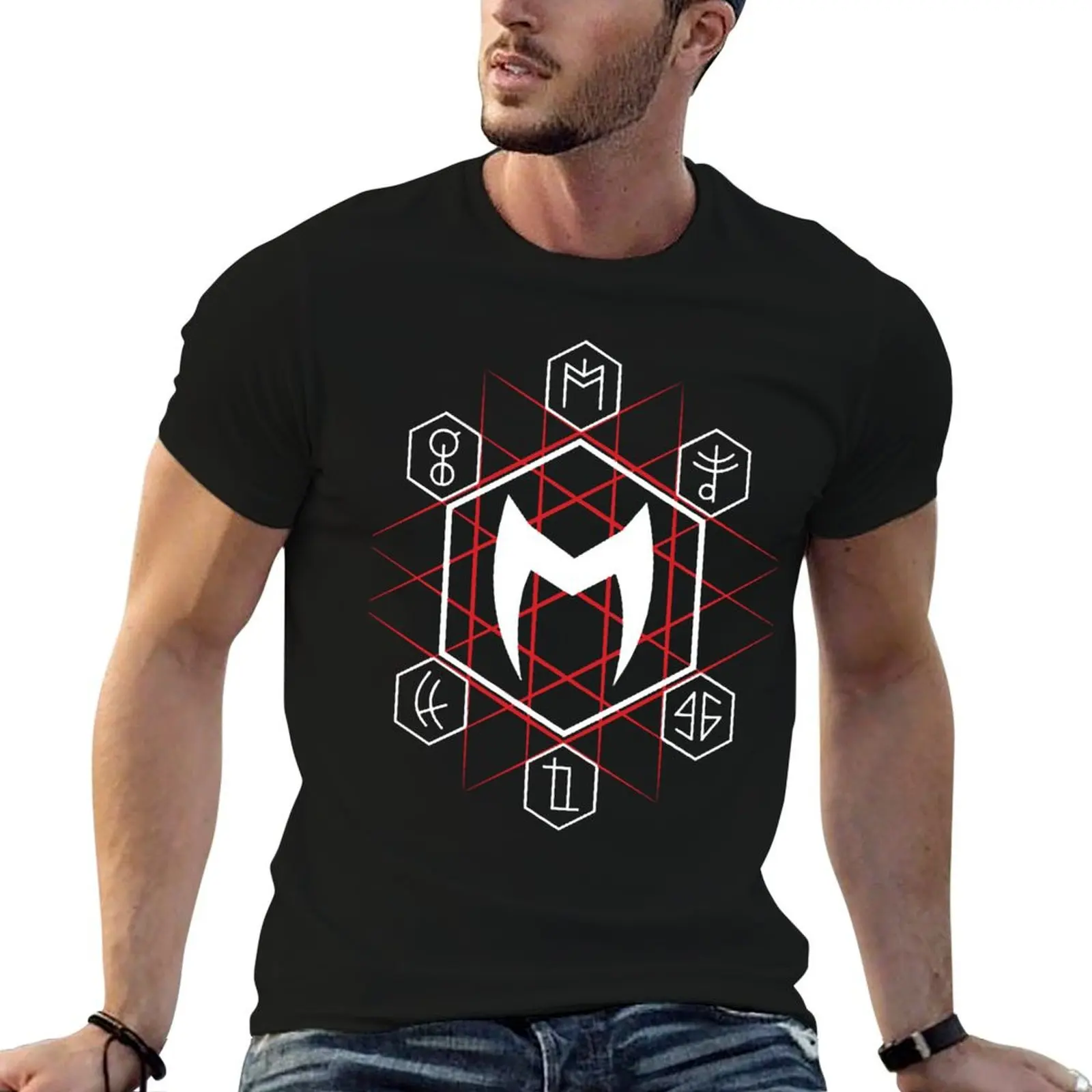 

Rune Spell Scarlet T-Shirt t shirt for man man graphic t shirt t shirt men 100% cotton luxury brand T-Shirt