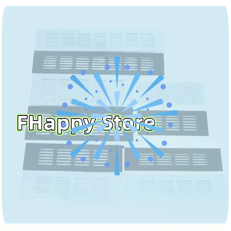 Aluminum Alloy Ventilation Grilles Rectangular Air Vent Cover Heat Dissipation Vent Panel For Wardrobe Cabinet Furniture Door