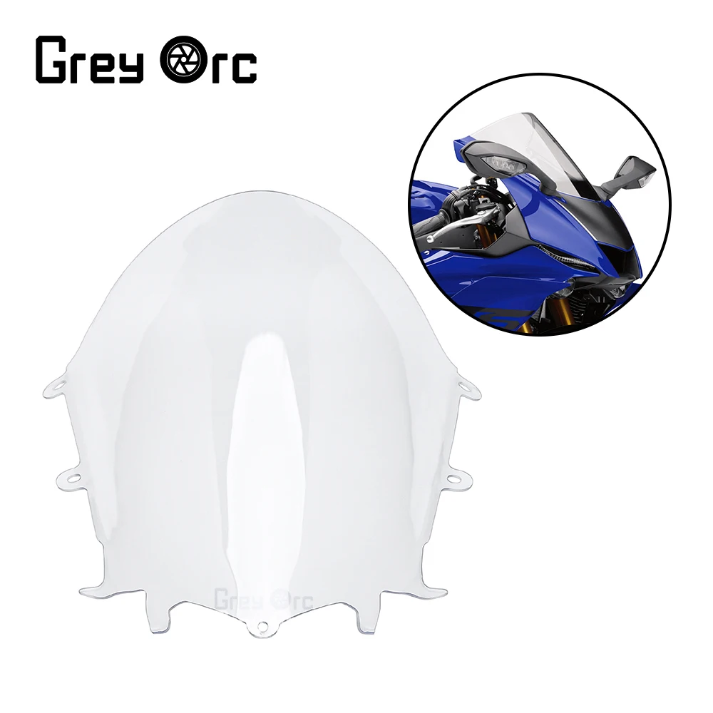 

For Yamaha YZF 600 R6 2017 2018 2019 2020 2021 2022 2023 2024 Motorcycle screen Windshield WindScreen Double Bubble YZF-R6