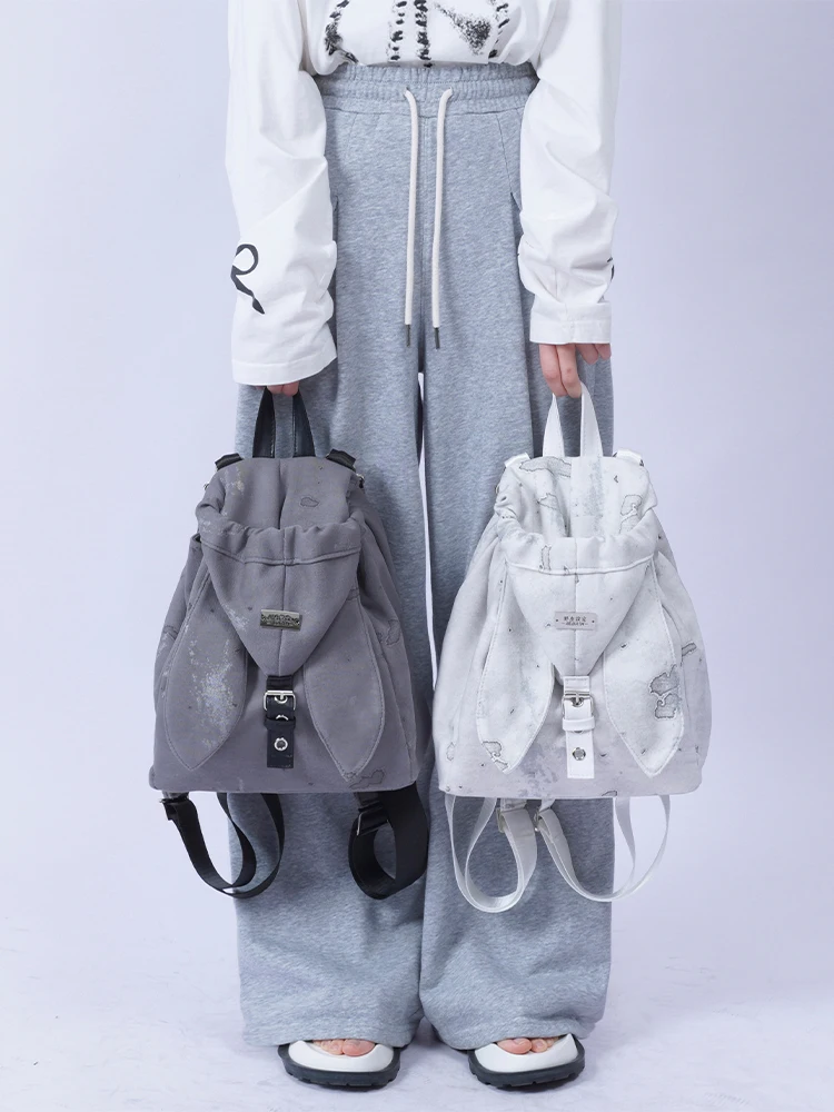 

Rabbit backpack female 202 senior sense cute messenger backpack