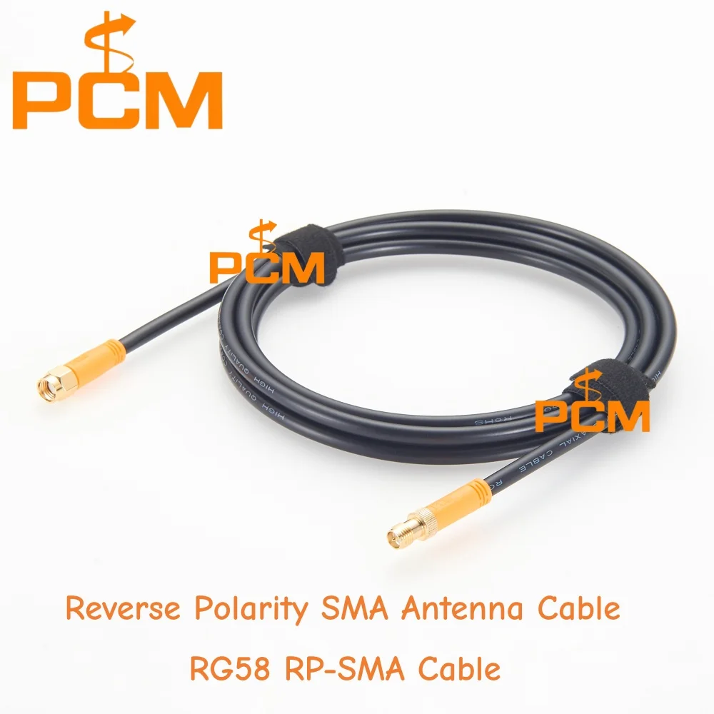 RP SMA Reverse Polarity SMA Antenna Extension Cable RG58 RF Coaxial Cable for WiFi Router GPS Wireless Network Communication Equ