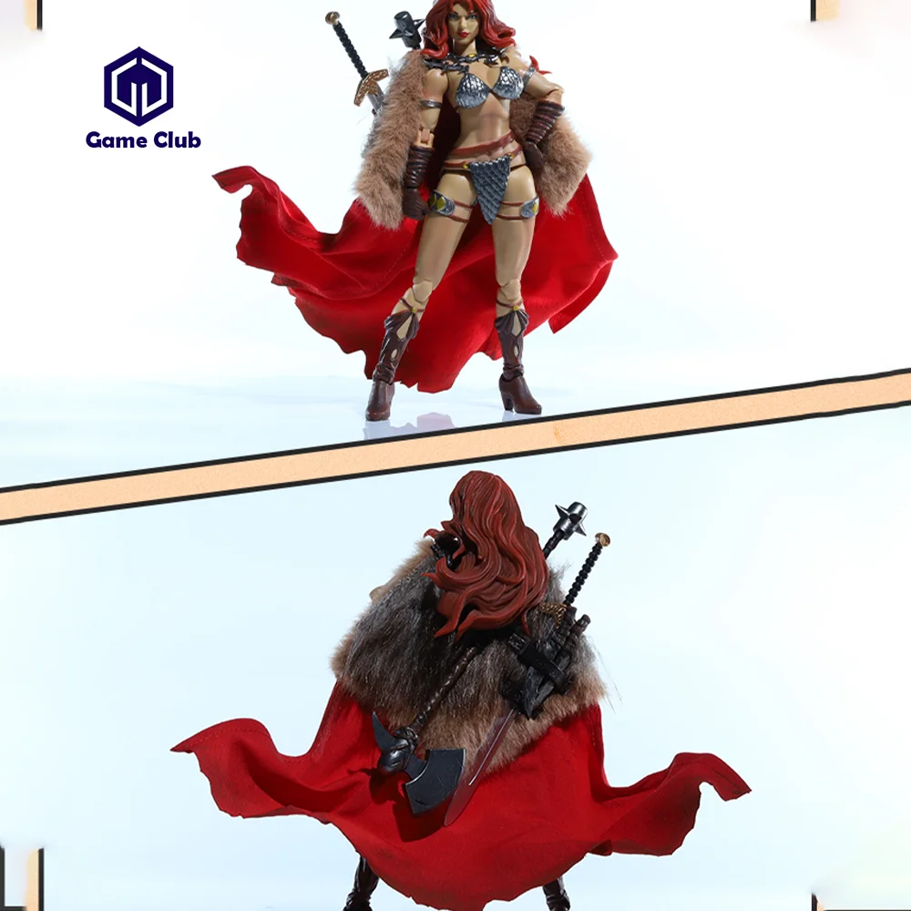 Handmade JLDZ Toy 1/12 Scale Female Soldier Dynamite Comic Red Haired Sonia Cloak Scene Props For 6in Action Figures Model