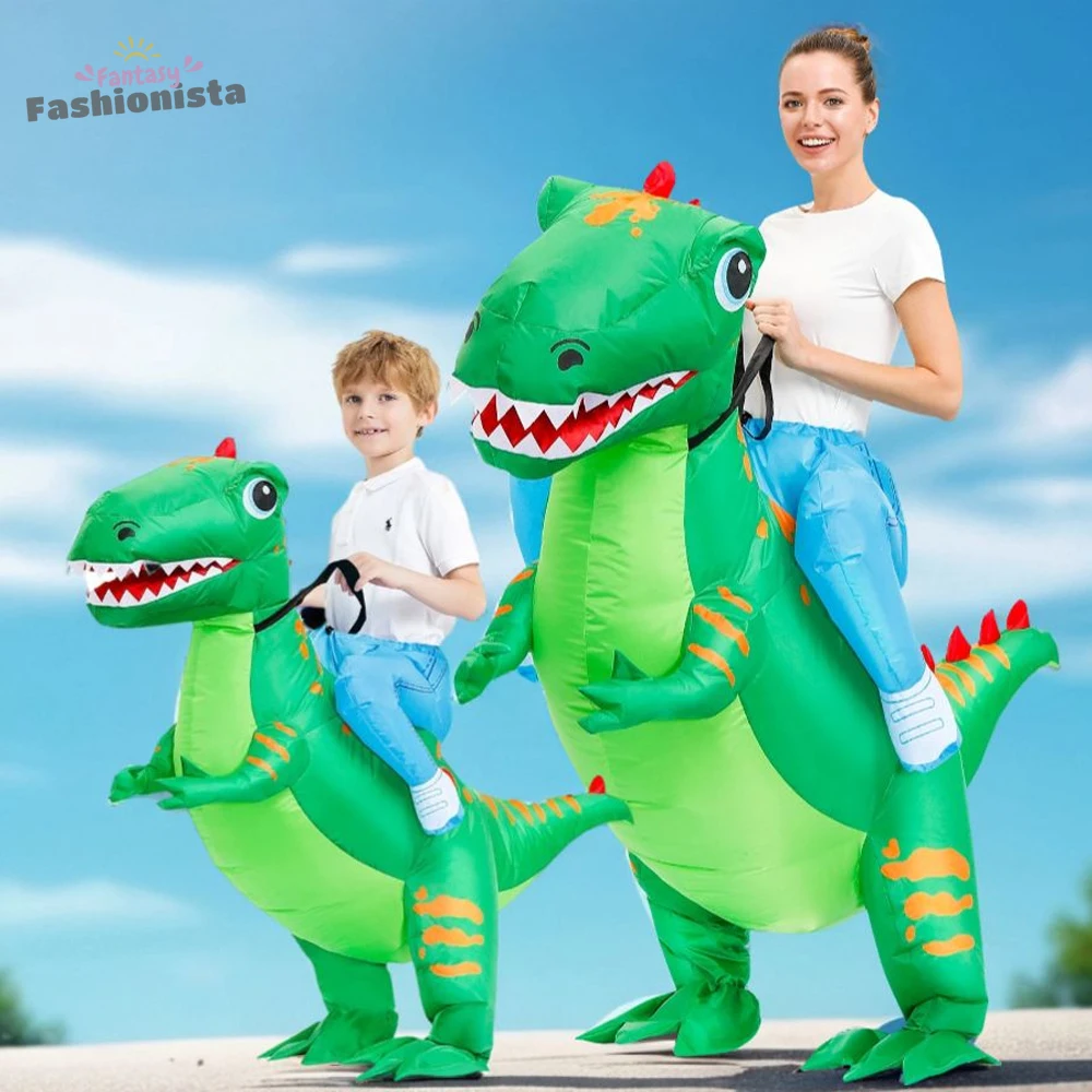 Adults Kids Cosplay Cartoon Model Inflatable Costumes - Fun and Creative Party Inflatable Dinosaur Costumes for Halloween Party