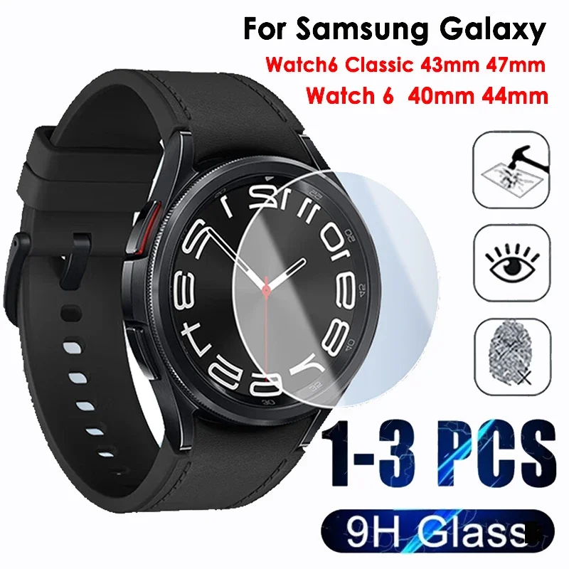 

Tempered Glass For Samsung Galaxy Watch 6 40mm 44mm Watch6 Classic 43mm 47mm Protective Film 9H Clear Glass Screen Protector
